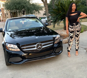 Drawstring High Waist Joggers