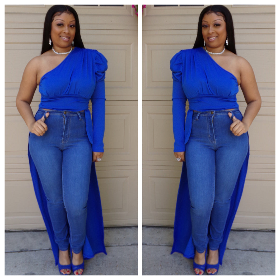 Blouse* Ruffled Off shoulder Blouse